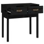 Solid black pine wood console table 76.5x40x75 cm by vidaXL, Side tables - Ref: Foro24-821753, Price: 76,12 €, Discount: %