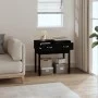 Solid black pine wood console table 76.5x40x75 cm by vidaXL, Side tables - Ref: Foro24-821753, Price: 76,12 €, Discount: %