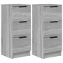 Aparadores 2 uds madera contrachapada gris Sonoma 30x30x70 cm de vidaXL, Aparadores - Ref: Foro24-817015, Precio: 86,59 €, De...