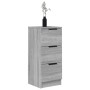 Aparadores 2 uds madera contrachapada gris Sonoma 30x30x70 cm de vidaXL, Aparadores - Ref: Foro24-817015, Precio: 87,80 €, De...