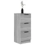 Aparadores 2 uds madera contrachapada gris Sonoma 30x30x70 cm de vidaXL, Aparadores - Ref: Foro24-817015, Precio: 86,59 €, De...