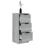 Aparadores 2 uds madera contrachapada gris Sonoma 30x30x70 cm de vidaXL, Aparadores - Ref: Foro24-817015, Precio: 86,59 €, De...