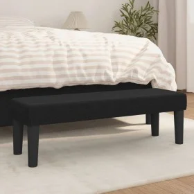 Banco de tela negro 100x30x30 cm de vidaXL, Bancos - Ref: Foro24-346646, Precio: 53,23 €, Descuento: %
