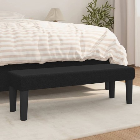 Banco de tela negro 100x30x30 cm de vidaXL, Bancos - Ref: Foro24-346646, Precio: 54,07 €, Descuento: %