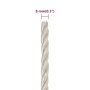 Cuerda de trabajo polipropileno blanco 8 mm 25 m de vidaXL, Sogas y cuerdas metálicas - Ref: Foro24-153045, Precio: 11,46 €, ...