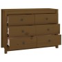 Armario auxiliar madera maciza de pino marrón miel 100x40x72 cm de vidaXL, Aparadores - Ref: Foro24-821767, Precio: 172,26 €,...