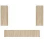 Set de muebles para TV 4 pzas madera contrachapada roble Sonoma de vidaXL, Muebles TV - Ref: Foro24-3114200, Precio: 153,27 €...