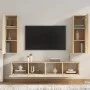 Set de muebles para TV 4 pzas madera contrachapada roble Sonoma de vidaXL, Muebles TV - Ref: Foro24-3114200, Precio: 153,27 €...