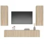 Set de muebles para TV 4 pzas madera contrachapada roble Sonoma de vidaXL, Muebles TV - Ref: Foro24-3114200, Precio: 153,27 €...