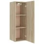 Set de muebles para TV 4 pzas madera contrachapada roble Sonoma de vidaXL, Muebles TV - Ref: Foro24-3114200, Precio: 153,27 €...