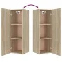 Set de muebles para TV 4 pzas madera contrachapada roble Sonoma de vidaXL, Muebles TV - Ref: Foro24-3114200, Precio: 153,27 €...