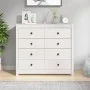 Armario auxiliar madera maciza de pino blanco 100x40x90 cm de vidaXL, Aparadores - Ref: Foro24-821770, Precio: 228,40 €, Desc...