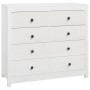 Armario auxiliar madera maciza de pino blanco 100x40x90 cm de vidaXL, Aparadores - Ref: Foro24-821770, Precio: 232,21 €, Desc...