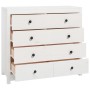 Armario auxiliar madera maciza de pino blanco 100x40x90 cm de vidaXL, Aparadores - Ref: Foro24-821770, Precio: 232,21 €, Desc...