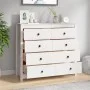 Armario auxiliar madera maciza de pino blanco 100x40x90 cm de vidaXL, Aparadores - Ref: Foro24-821770, Precio: 228,40 €, Desc...