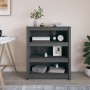 Estantería madera maciza de pino gris 80x35x97 cm de vidaXL, Librerías y estanterías - Ref: Foro24-821681, Precio: 113,47 €, ...