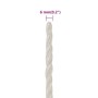 Cuerda de trabajo polipropileno blanco 6 mm 500 m de vidaXL, Sogas y cuerdas metálicas - Ref: Foro24-153044, Precio: 56,66 €,...
