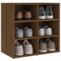 Mueble zapatero color marrón roble 52,5x30x50 cm de vidaXL, Taquillas y armarios de almacenamiento - Ref: Foro24-820512, Prec...