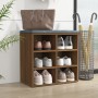 Mueble zapatero color marrón roble 52,5x30x50 cm de vidaXL, Taquillas y armarios de almacenamiento - Ref: Foro24-820512, Prec...