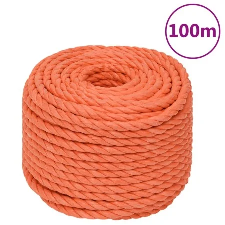 Cuerda de trabajo polipropileno naranja 24 mm 100 m de vidaXL, Sogas y cuerdas metálicas - Ref: Foro24-152956, Precio: 164,91...