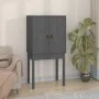 Tall sideboard solid gray pine wood 60x40x120 cm by vidaXL, Sideboards - Ref: Foro24-821746, Price: 97,73 €, Discount: %