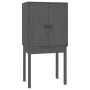 Tall sideboard solid gray pine wood 60x40x120 cm by vidaXL, Sideboards - Ref: Foro24-821746, Price: 97,73 €, Discount: %