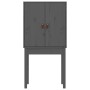 Aparador alto madera maciza de pino gris 60x40x120 cm de vidaXL, Aparadores - Ref: Foro24-821746, Precio: 98,86 €, Descuento: %