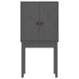 Aparador alto madera maciza de pino gris 60x40x120 cm de vidaXL, Aparadores - Ref: Foro24-821746, Precio: 97,73 €, Descuento: %