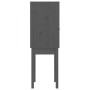 Aparador alto madera maciza de pino gris 60x40x120 cm de vidaXL, Aparadores - Ref: Foro24-821746, Precio: 98,86 €, Descuento: %