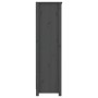 Estantería madera maciza de pino gris 80x35x126 cm de vidaXL, Librerías y estanterías - Ref: Foro24-821686, Precio: 140,94 €,...