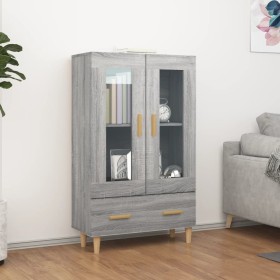 Aparador alto de madera contrachapada gris Sonoma 70x31x115 cm de vidaXL, Aparadores - Ref: Foro24-817478, Precio: 87,97 €, D...