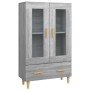 Aparador alto de madera contrachapada gris Sonoma 70x31x115 cm de vidaXL, Aparadores - Ref: Foro24-817478, Precio: 87,97 €, D...