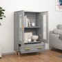 Aparador alto de madera contrachapada gris Sonoma 70x31x115 cm de vidaXL, Aparadores - Ref: Foro24-817478, Precio: 87,97 €, D...