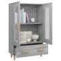 Aparador alto de madera contrachapada gris Sonoma 70x31x115 cm de vidaXL, Aparadores - Ref: Foro24-817478, Precio: 87,97 €, D...