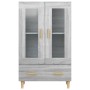 Aparador alto de madera contrachapada gris Sonoma 70x31x115 cm de vidaXL, Aparadores - Ref: Foro24-817478, Precio: 87,97 €, D...