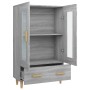 Aparador alto de madera contrachapada gris Sonoma 70x31x115 cm de vidaXL, Aparadores - Ref: Foro24-817478, Precio: 87,97 €, D...