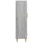 Aparador alto de madera contrachapada gris Sonoma 70x31x115 cm de vidaXL, Aparadores - Ref: Foro24-817478, Precio: 87,97 €, D...