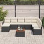 Conjunto de sofás de jardín 9 pcs Negro ratán sintético en Sofás de exterior | Comprar online en Foru.es
