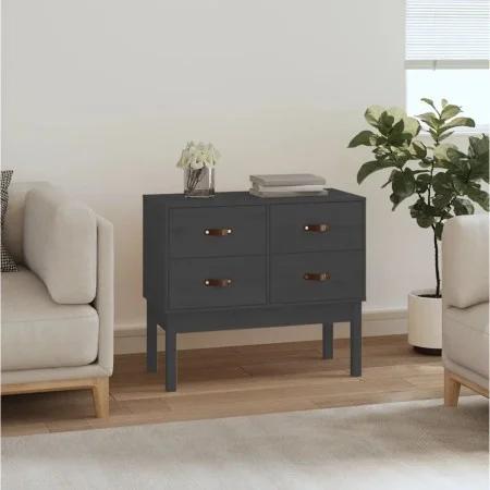 Mueble consola de madera maciza de pino gris 90x40x78 cm de vidaXL, Aparadores - Ref: Foro24-821741, Precio: 142,72 €, Descue...
