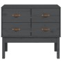 Mueble consola de madera maciza de pino gris 90x40x78 cm de vidaXL, Aparadores - Ref: Foro24-821741, Precio: 144,58 €, Descue...