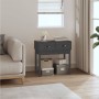Mesa consola de madera maciza de pino gris 76,5x40x75 cm de vidaXL, Mesas auxiliares - Ref: Foro24-821751, Precio: 81,61 €, D...