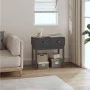 Mesa consola de madera maciza de pino gris 76,5x40x75 cm de vidaXL, Mesas auxiliares - Ref: Foro24-821751, Precio: 80,73 €, D...