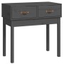 Mesa consola de madera maciza de pino gris 76,5x40x75 cm de vidaXL, Mesas auxiliares - Ref: Foro24-821751, Precio: 81,61 €, D...