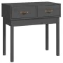 Mesa consola de madera maciza de pino gris 76,5x40x75 cm de vidaXL, Mesas auxiliares - Ref: Foro24-821751, Precio: 80,73 €, D...