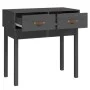 Grauer Konsolentisch aus massivem Kiefernholz, 76,5 x 40 x 75 cm von vidaXL, Seitentische - Ref: Foro24-821751, Preis: 80,73 ...