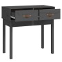 Mesa consola de madera maciza de pino gris 76,5x40x75 cm de vidaXL, Mesas auxiliares - Ref: Foro24-821751, Precio: 81,61 €, D...
