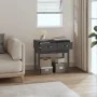 Mesa consola de madera maciza de pino gris 76,5x40x75 cm de vidaXL, Mesas auxiliares - Ref: Foro24-821751, Precio: 80,73 €, D...