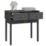 Mesa consola de madera maciza de pino gris 76,5x40x75 cm de vidaXL, Mesas auxiliares - Ref: Foro24-821751, Precio: 80,73 €, D...