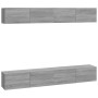 Muebles de TV 4 piezas gris Sonoma 100x30x30 cm de vidaXL, Muebles TV - Ref: Foro24-3114196, Precio: 176,99 €, Descuento: %