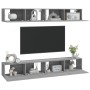 Muebles de TV 4 piezas gris Sonoma 100x30x30 cm de vidaXL, Muebles TV - Ref: Foro24-3114196, Precio: 176,99 €, Descuento: %